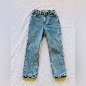 Abercrombie & Fitch Curve Love Jeans 90s Straight Ultra Rise 24 XS 00